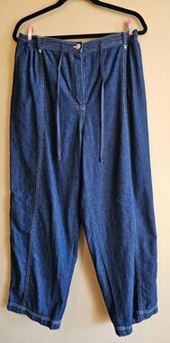 Carole Little Women’s Blue Jeans Soft Denim Size 16W, wide leg